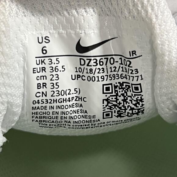 Nike Air Max Plus Shoes Womens Size 6 White Teal Volt Gradient TN DZ3670-102 - Picture 8 of 9